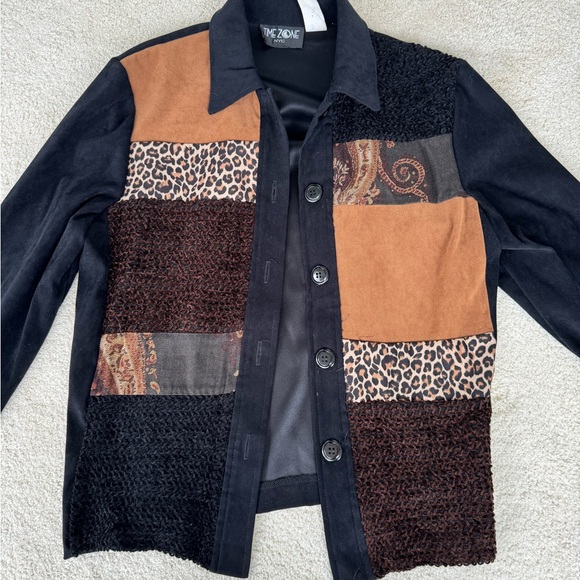 Multi Patterned Cheetah Print Jacket - Picture 6 of 8